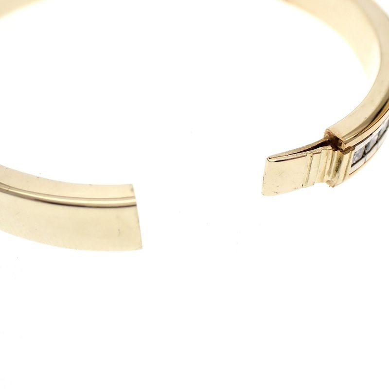 Image 4 of Gold slave bracelet with diamond 3.00 ct.