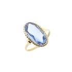 Image 1 of Antique gold ring with aquamarine