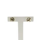 Image 7 of 9 carat solitaire stud earrings with zirconia