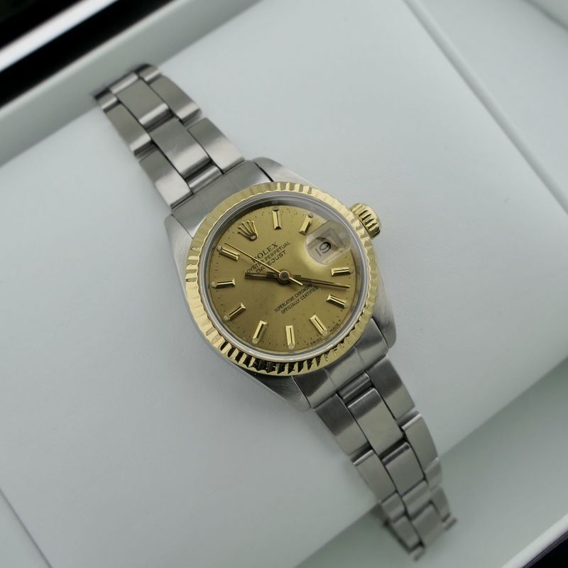 Image 24 of Rolex Datejust 26mm 69173; 18k gold/steel women's watch
