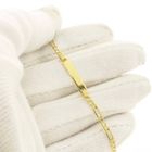 Afbeelding 7 van Gouden Figaroschakel kinderarmband met graveerplaatje | 13 – 16 cm