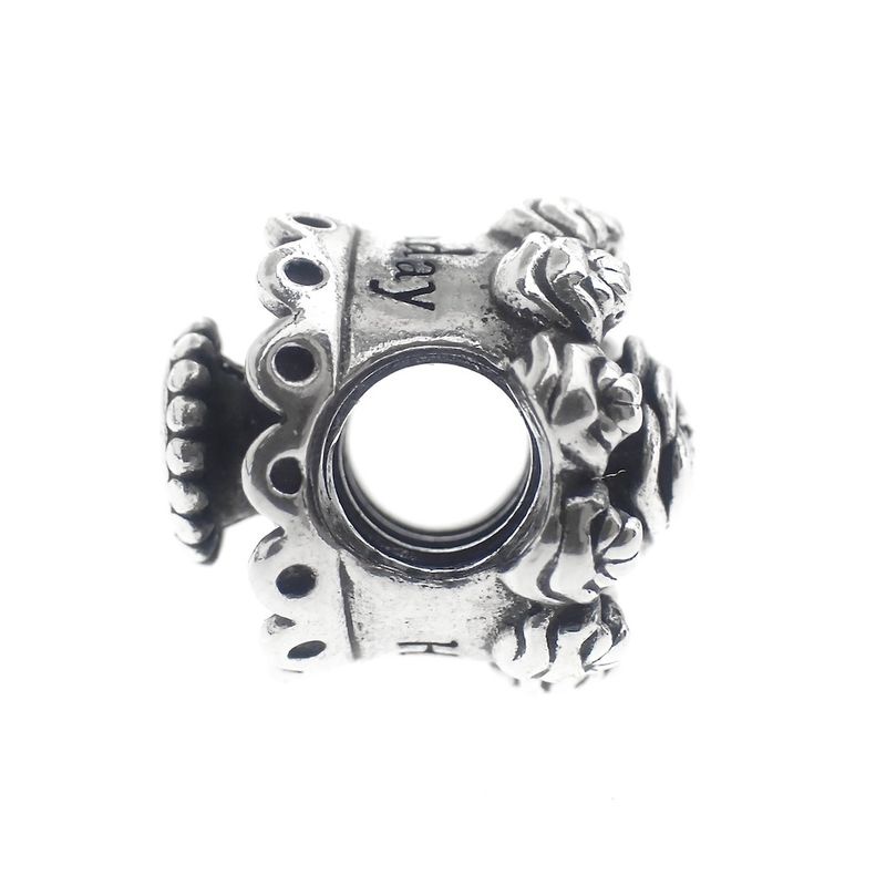 Image 6 of Pandora charm; Silver; Happy Birthday