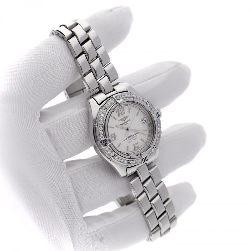 Image 10 of Breitling Colt Oceane 33mm A57350 Ladies Watch with Diamonds