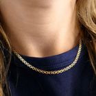 Afbeelding 8 van Gouden fantasie/ankerschakel ketting