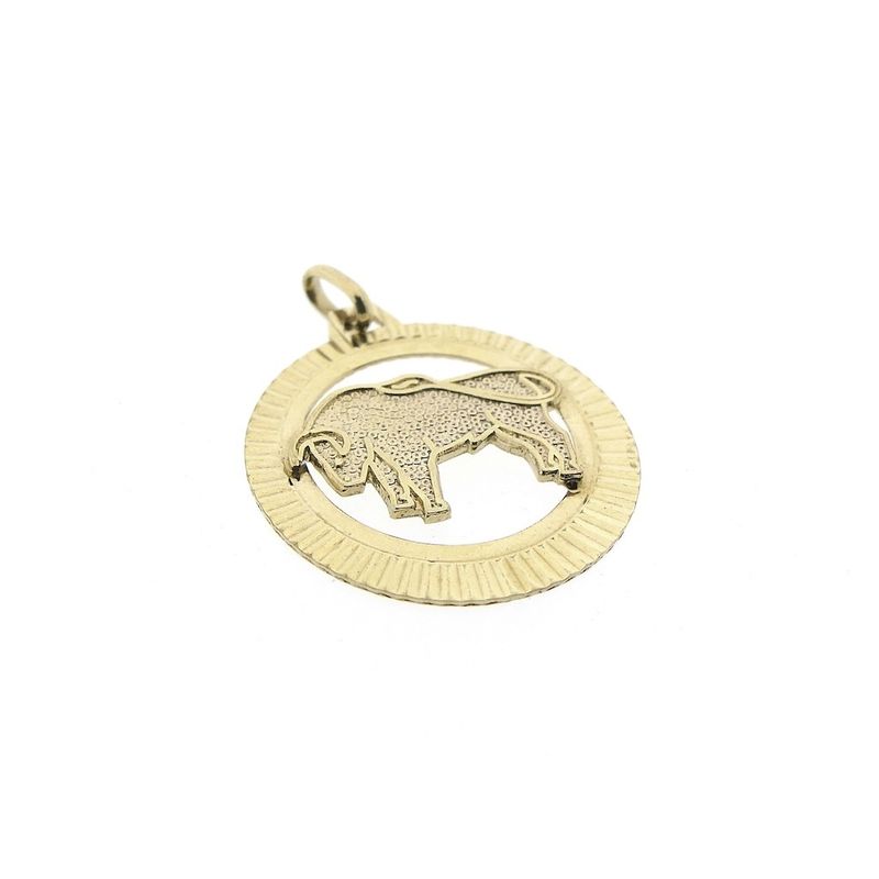 Image 3 of 8 carat zodiac sign pendant; Taurus