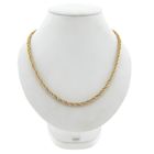 Afbeelding 1 van Bicolor gouden gedraaide schakelketting