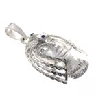 Image 2 of Silver matte pendant; Cleopatra | Zirconia