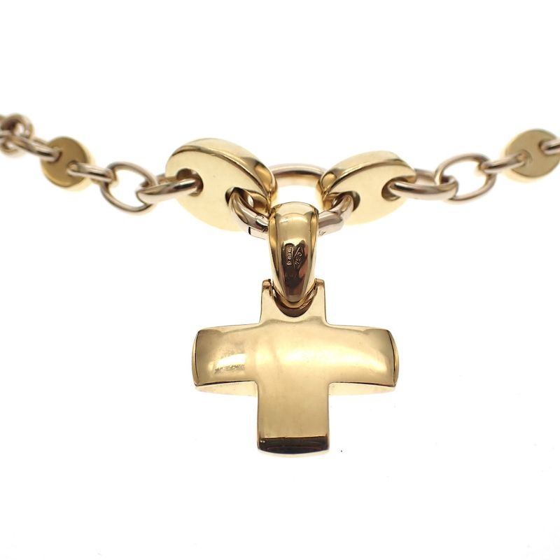 Image 6 of Pomellato bicolor solid gold necklace with fixed pendant