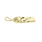 Image 5 of Gold pendant with the face of Jesus and zirconia