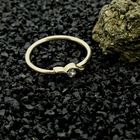 Image 2 of Gold solitaire ring with zirconia