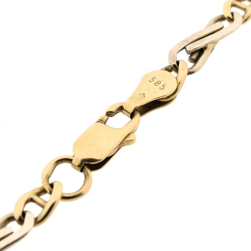 Image 6 of Bicolor gold fantasy link bracelet