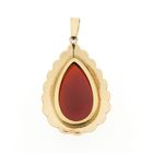 Image 5 of Vintage gold pendant with carnelian