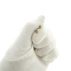 Image 11 of Bicolor gold stud earrings with zirconia