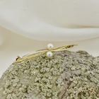 Image 7 of Vintage gold brooch with cultured pearls