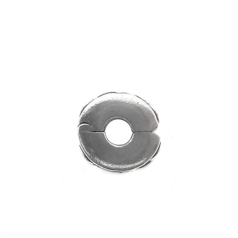 Image 4 of Pandora clip charm; Silver; Knotted Hearts