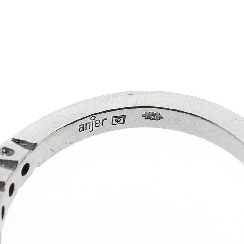 Image 6 of White gold ring set with 0.42 ct. diamonds | Carnation