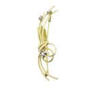 Image 10 of Golden fantasy brooch with diamonds; 0.15 ct.