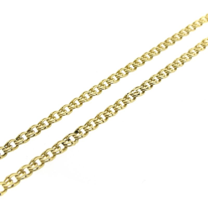 Image 2 of Golden Prince of Wales link chain; 45 cm