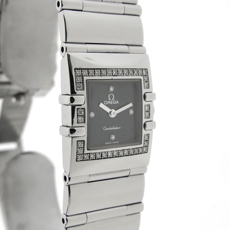 Image 3 of Omega Constellation Quadra 1528.46.00; Women's watch with diamonds