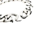 Image 5 of Silver robust gourmet link bracelet; Men | 22 cm
