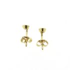 Image 5 of Gold stud earrings with diamond | 0.10 ct.