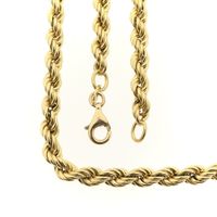Gold twisted link chain