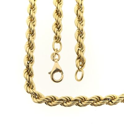 Image 1 of Gold twisted link chain