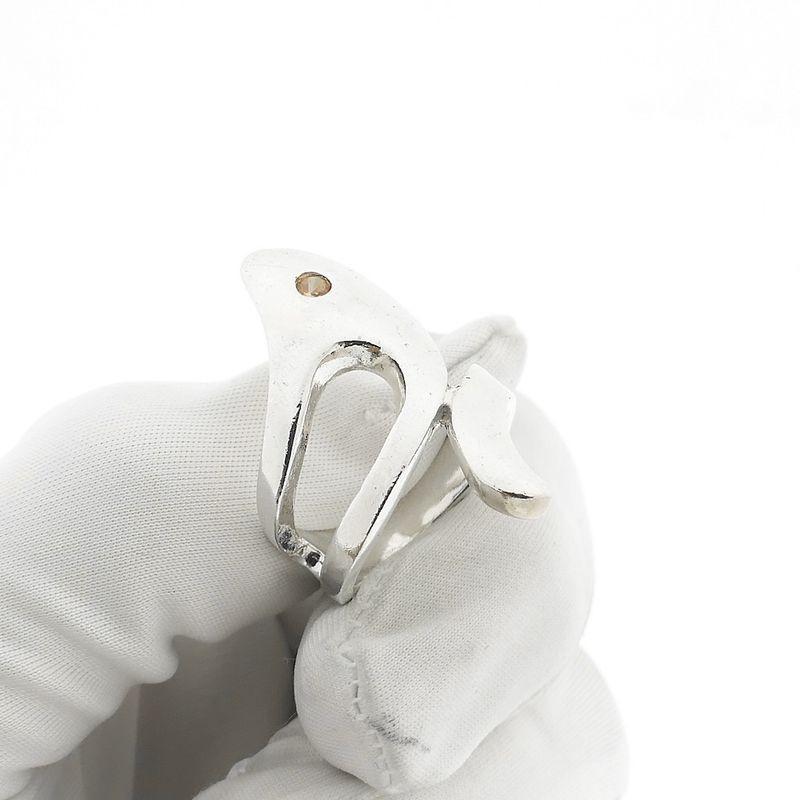 Image 8 of Artistic silver ring with zirconia