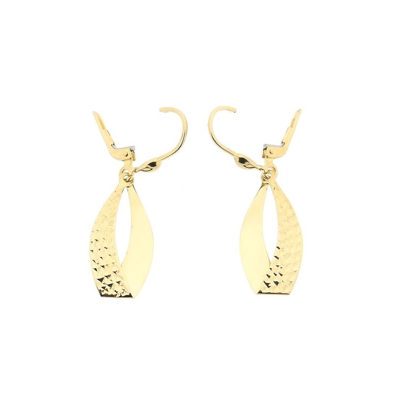 Image 4 of Gold earrings with pattern