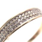 Image 4 of Gold pavé ring with diamond; 0.375 ct.