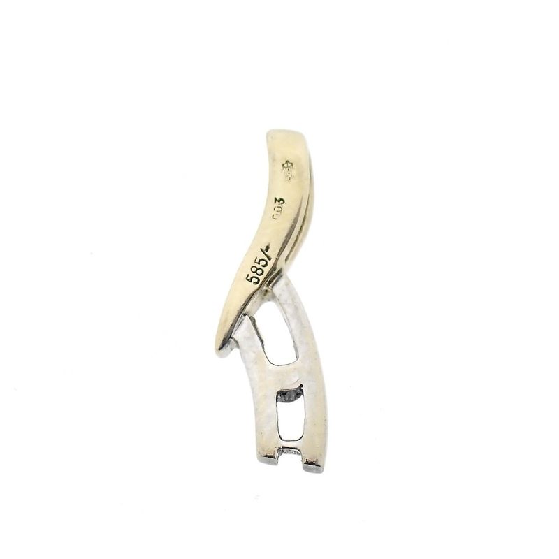 Image 6 of Two-tone fantasy pendant with diamond | 0.03 ct.