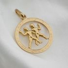 Image 4 of Gold pendant of the zodiac sign Gemini