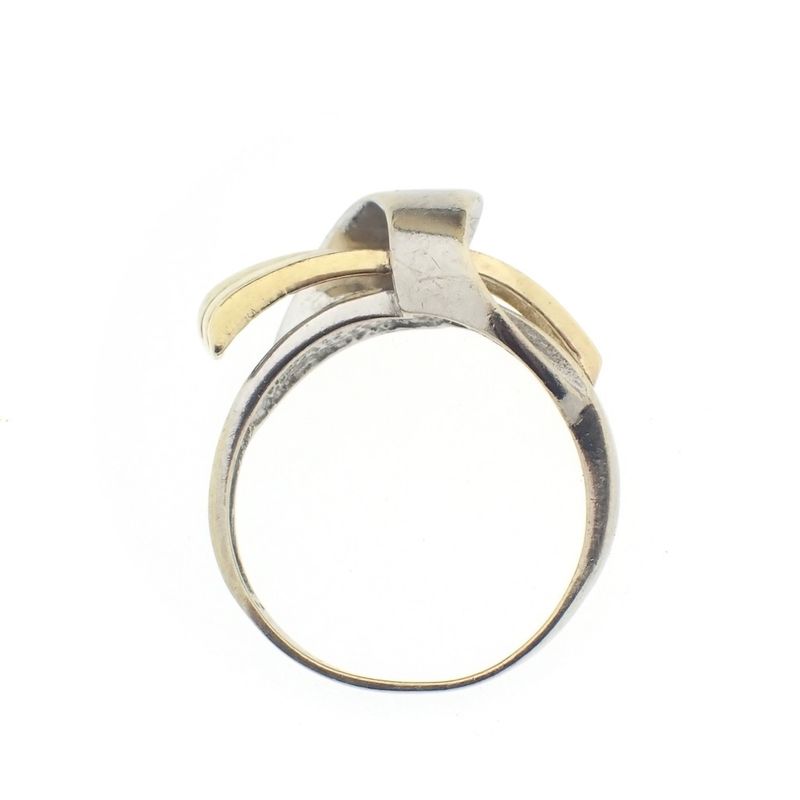 Image 4 of Two-tone gold abstract ring | Vintage
