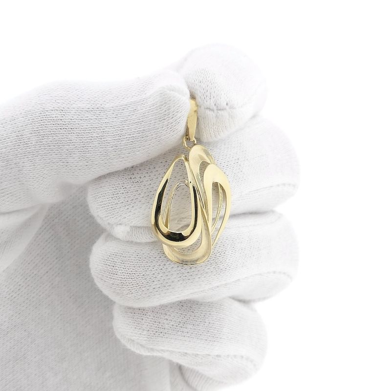 Image 11 of Golden abstract pendant