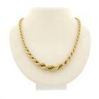 Image 1 of Gold twisted link necklace