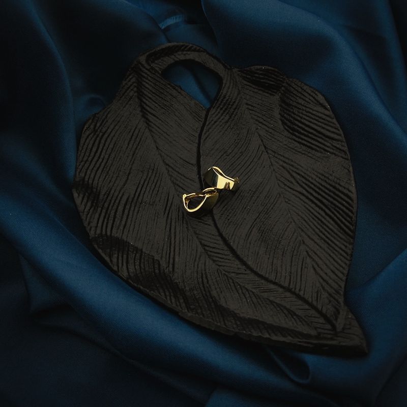 Image 2 of Gold clip-on earrings | Vintage