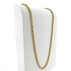 Image 2 of Gold square king link necklace
