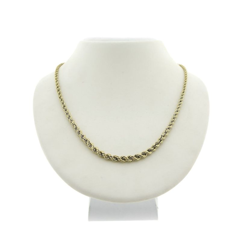 Image 1 of Gold twisted link necklace