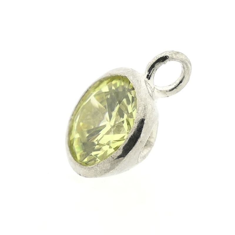 Image 8 of Silver pendant with colored zirconia