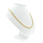 Image 2 of Tricolor gold fantasy link necklace