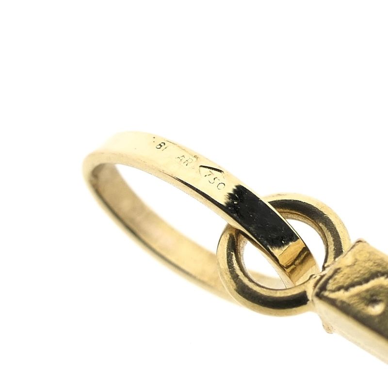 Image 4 of Gold pendant of a cross with corpus; INRI