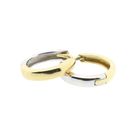 Image 10 of Two-tone gold hoop earrings | Ø 14.5 mm