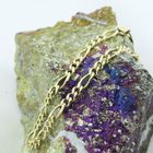 Image 2 of Gold Figaro link bracelet | 19 cm