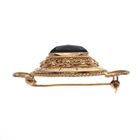 Image 4 of Vintage gold brooch with garnet stones