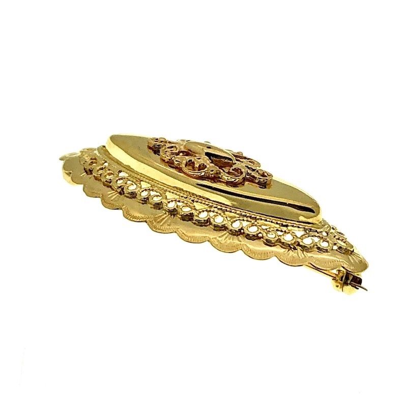 Image 3 of Antique gold oval brooch