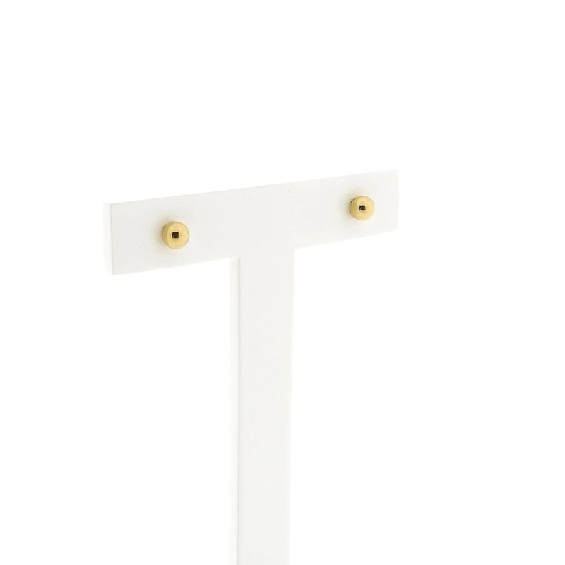 Image 3 of 18 Krt. Vintage Gold Stud Earrings
