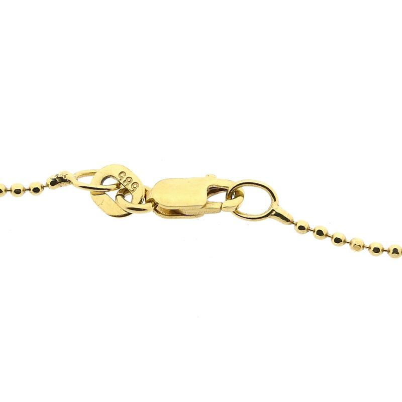 Image 4 of Gold Necklace with Ball Link; 14 Karat; 40 cm