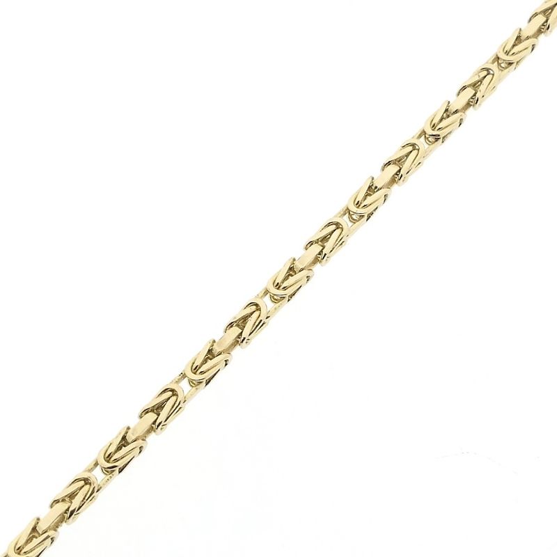 Image 8 of Gold square king's link bracelet | 21.5 cm