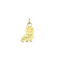 18 carat gold owl pendant