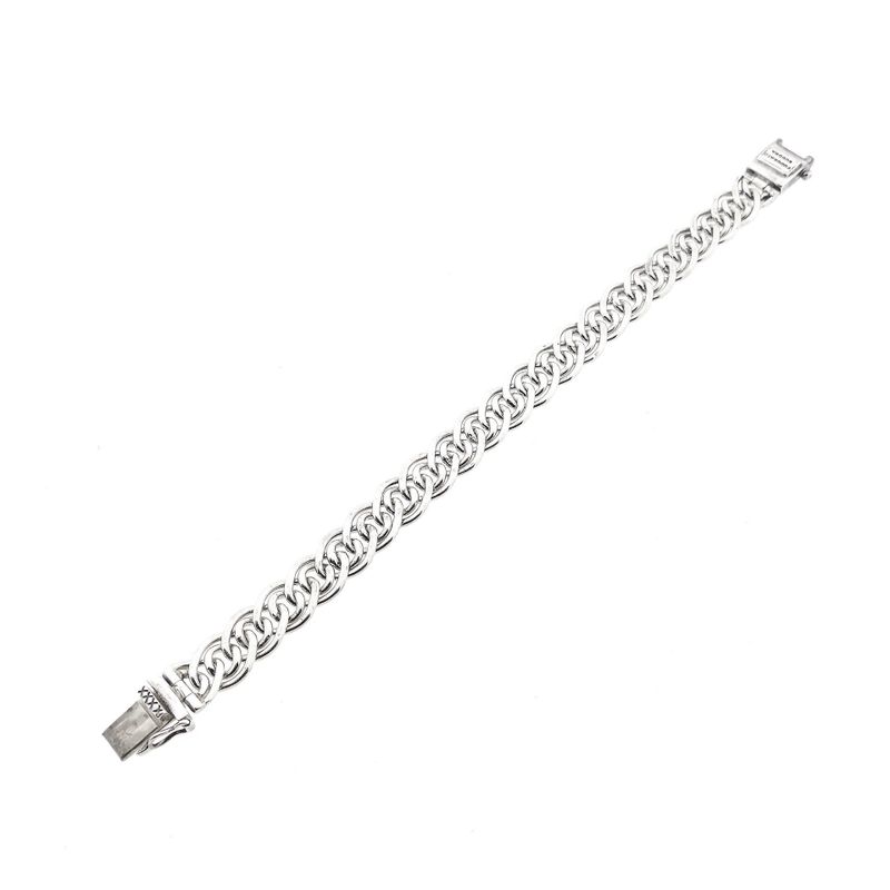 Afbeelding 8 van Zilveren Buddha to Buddha fantasieschakel armband; Nathalie | 18 cm
